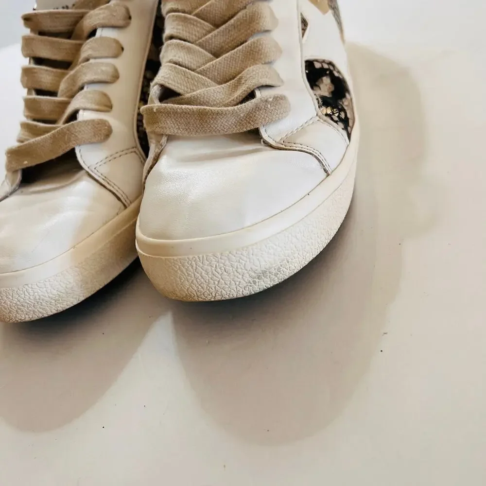 Steve Madden Sienna Multi Snake Print Lace Up Sneakers Size 9 - Picture 6 of 13